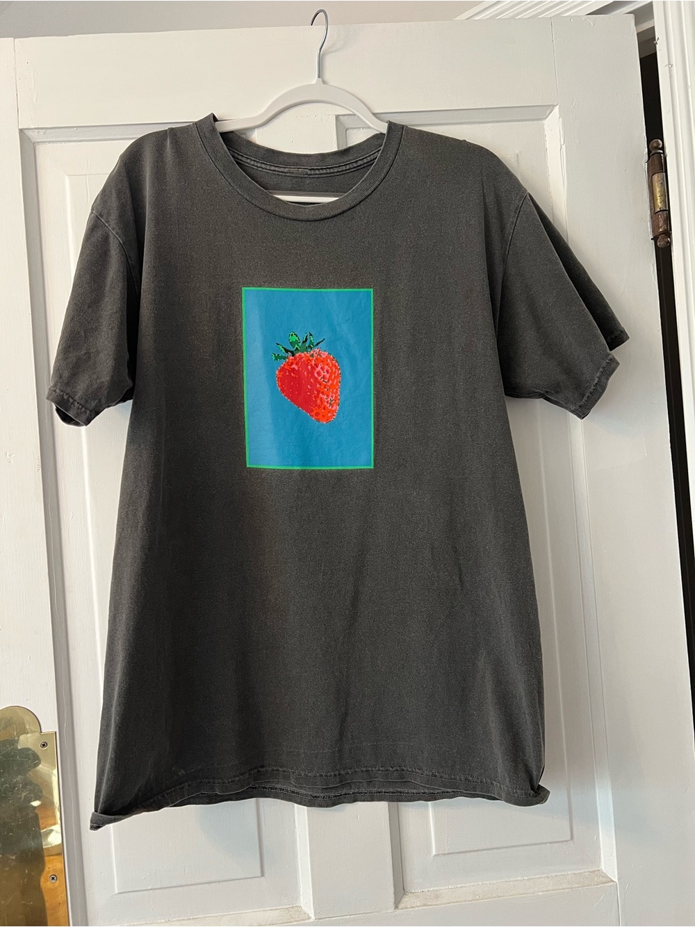 Global Hiatus strawberry pixel 8 bit shirt M